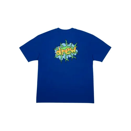 Drew House Letter Logo Series T-Shirts Unisex Blue