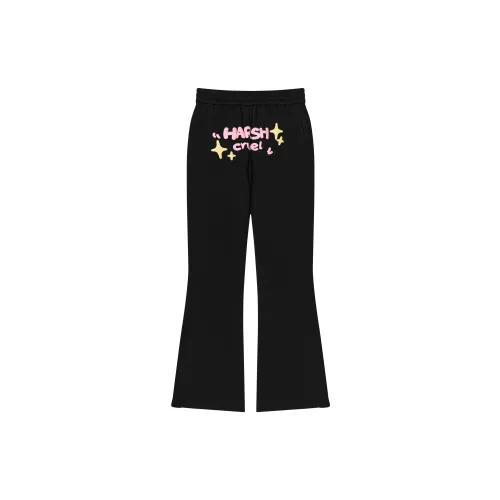 HARSH AND CRUEL Casual Pants Unisex Black