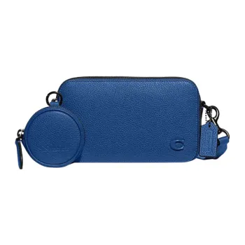 COACH Charter Cow Leather Combo Bag Storage Bag Shoulder Bag Crossbody Bag Small Size Men's Blue