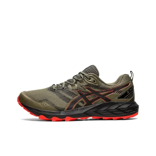 Asics Gel-Sonoma 6 Running Shoes Men Low-Top Green/Black Color