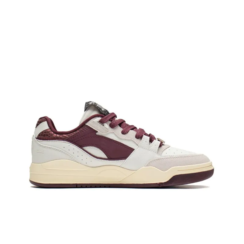 LiNing Slip Resistant, Abrasion Resistant, Lightweight Low Top Skateboard Shoes Men's Truffle Red-1