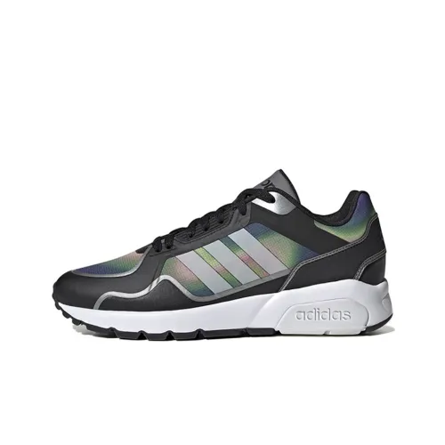 Adidas Neo Run9tis Casual Shoes Unisex Low-Top Black/Gray/Green