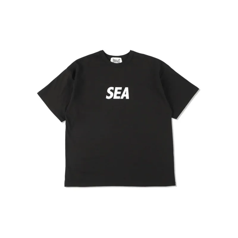 Everlast X WIND AND SEA T-Shirts Unisex Black-0