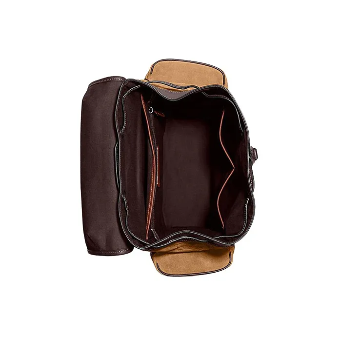 COACH Hitch Cow Leather Backpack Tubas Men's Brown-3