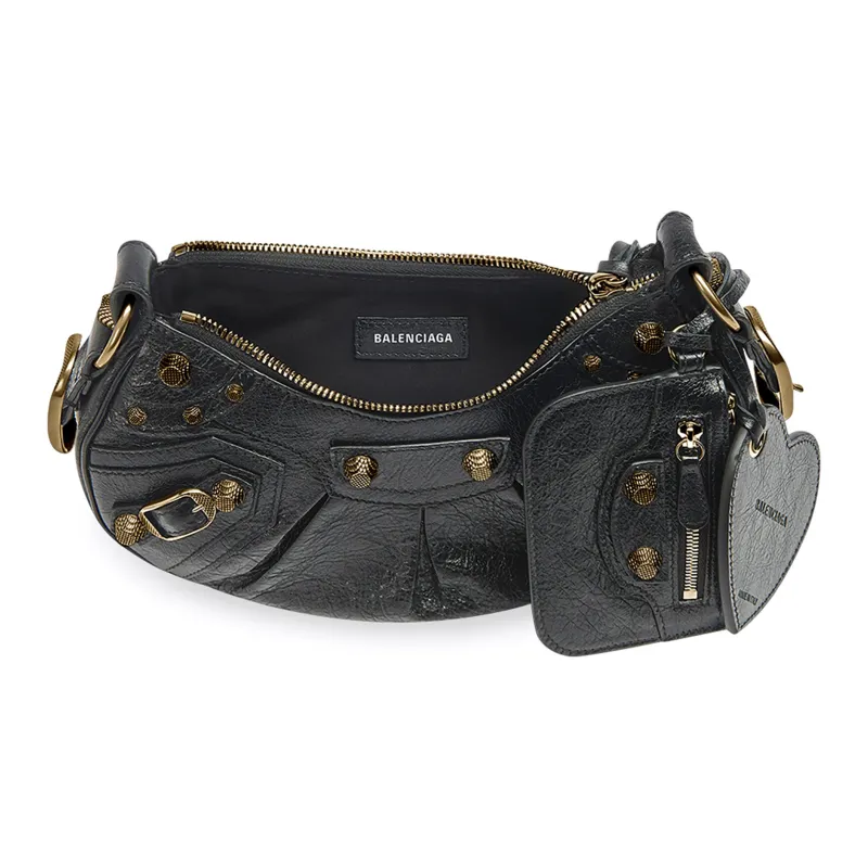 Balenciaga Le Cagole Shoulder Bag Xs Black Arena-5