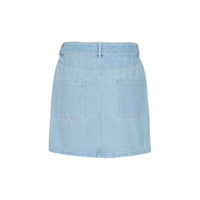 XANDRA Denim Short Skirts Women's Sky Blue-1