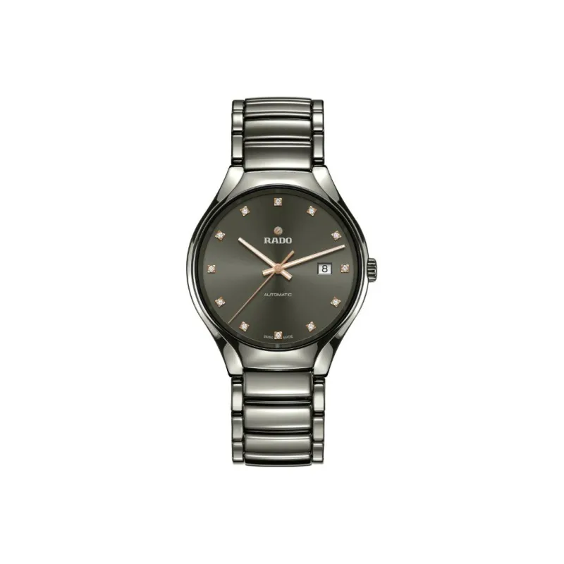 RADO Realme Collection Automatic Mechanical Movement Men's Watch 40mm Gray Dial Ceramic Watch Case Ceramic Strap-0