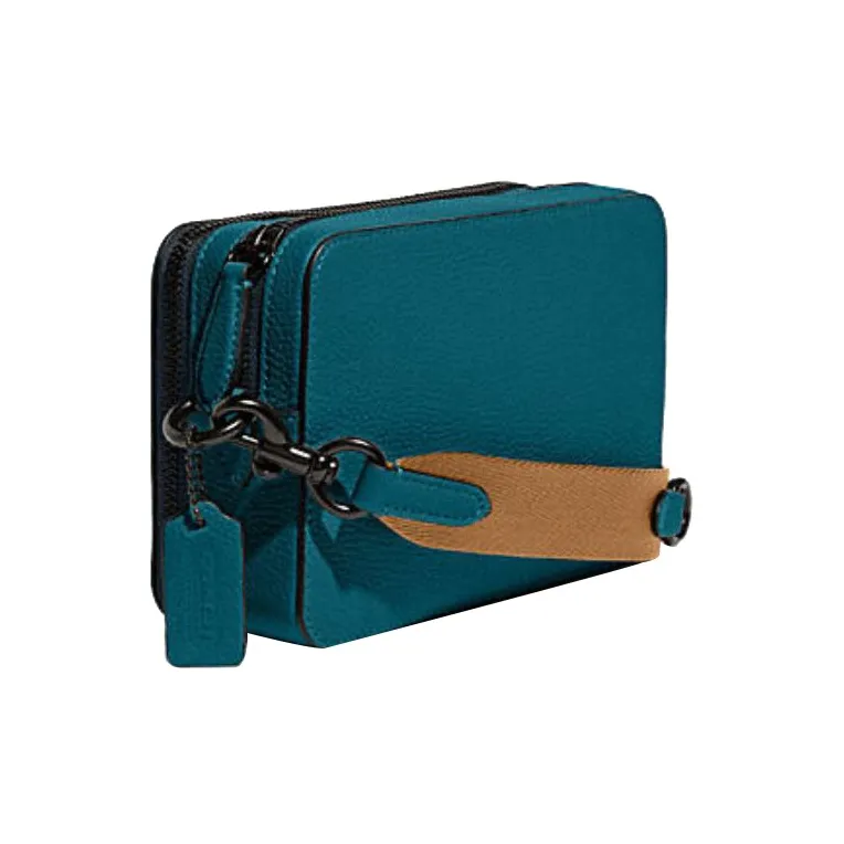 COACH Charter Cow Leather Combo Bag Storage Bag Shoulder Bag Crossbody Bag Small Size Men's Deep Tortoiseshell-1