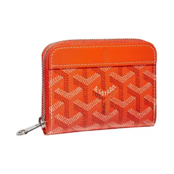 GOYARD MATIGNON Canvas With Leather Wallets Coin Purses Mini Women's Orange