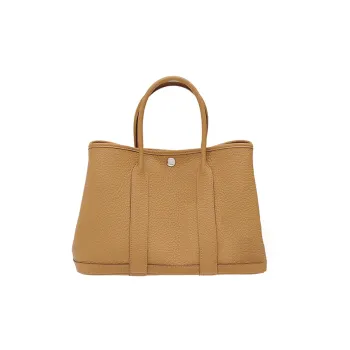 HERMES Garden Party Negonda Calfskin Shoulder Bag, Crossbody Bag, Handbag Regular Unisex 4B Biscuit Cookie