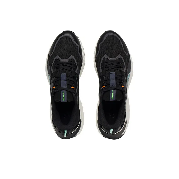 LiNing Cloud Shield Cushioning, Slip Resistant, Abrasion Resistant, Rebound Low Top Sports Casual Shoes Men's Black-2