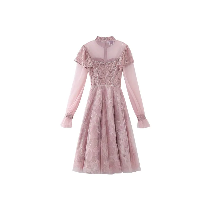 JINYE ORIENTAL A Line Skirt Dress Dream Purple-1
