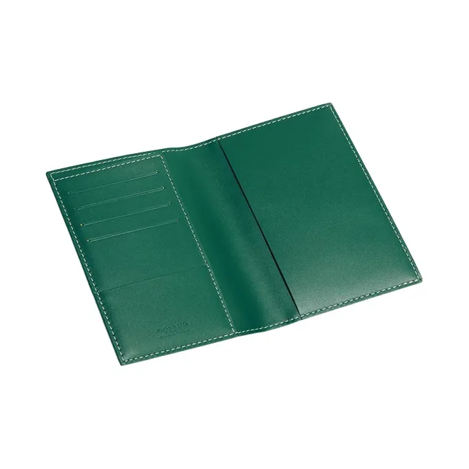 GOYARD Grenelle Cow Leather Card Holder Passport Holder Unisex Green-4