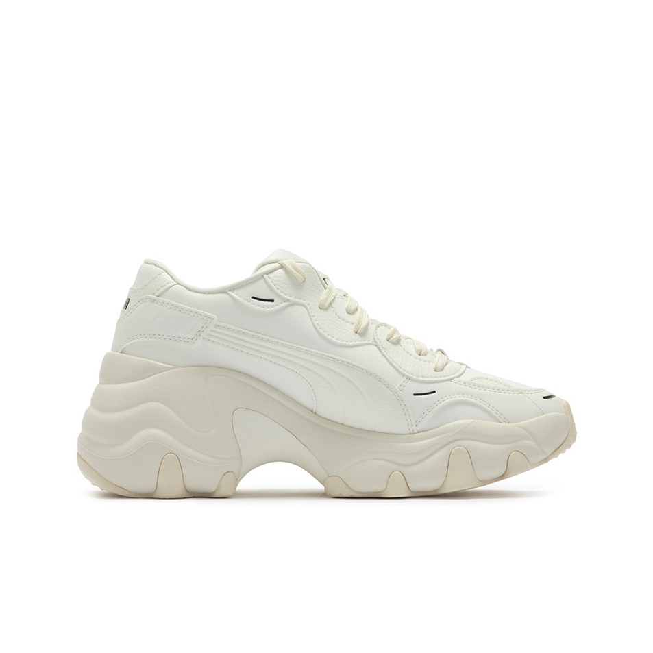 White Cream Wedge Sneakers Alexander McQUEEN Optic White