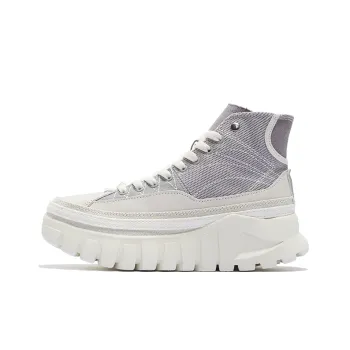LiNing Wave Casual Shoes Women's High Top Silver Gray/Snow Gray/Vanilla White