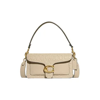 COACH Tabby Cow Leather Handbag Shoulder Bag Crossbody Bag Medium Size Women's Ivory White