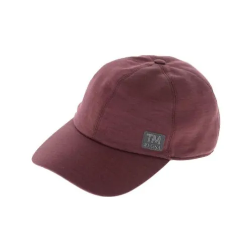 Ermenegildo Zegna Baseball Caps Unisex Burgundy