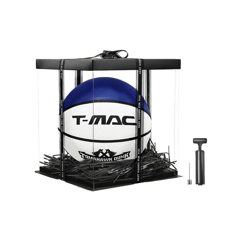 T-Mac Maddie Classic Collection PU Basketball Blue White Multicolor Size 7 Training Unisex-7