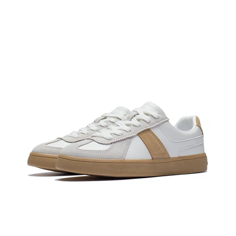 LiNing Yunchuan Low-Top Skateboard Shoes Men's White Brown-2