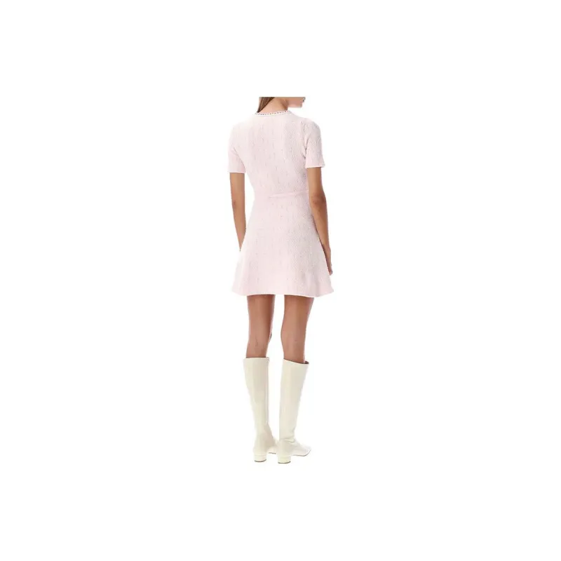 Self portrait Short Sleeved Dresses Women's Pink-1