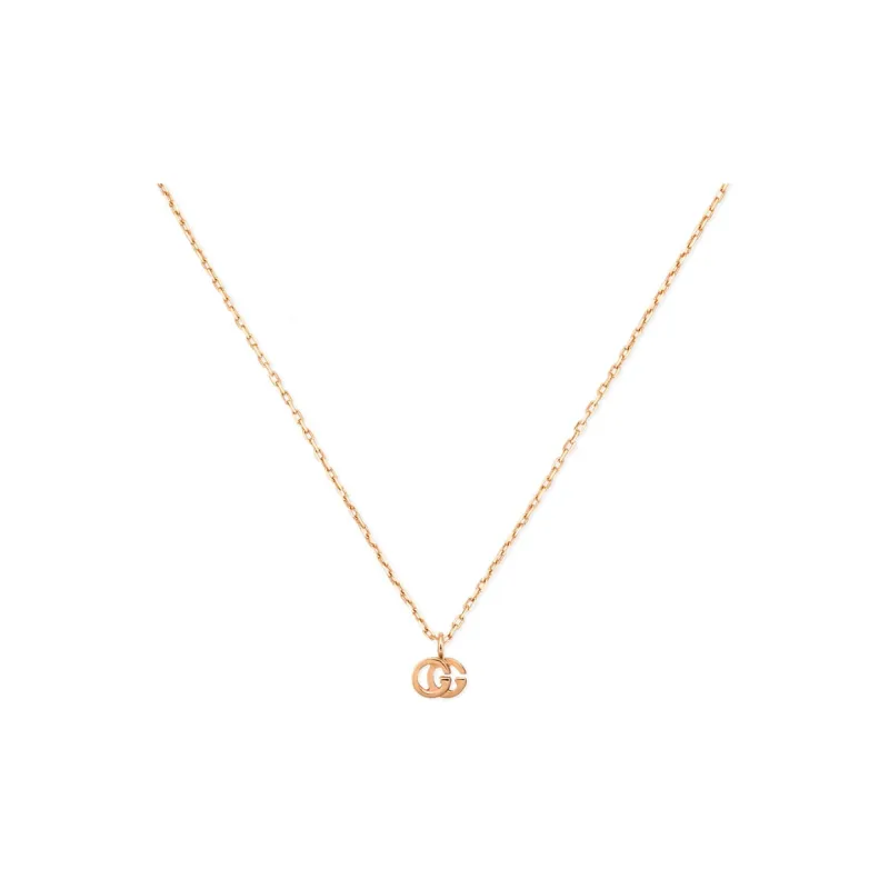 GUCCI GG Running Necklaces Women's Rose Gold-0