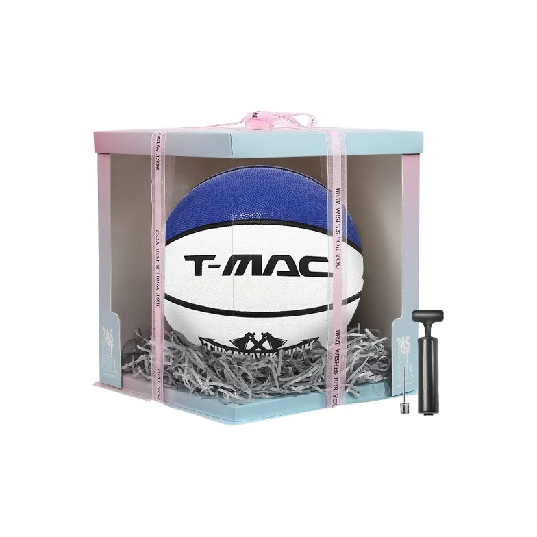 T-Mac Maddie Classic Collection PU Basketball Blue White Multicolor Size 7 Training Unisex-8
