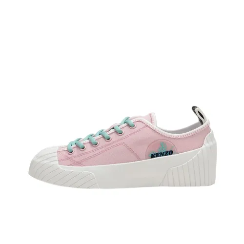 KENZO Canvas Shoes Women's Low-Top Light Pink