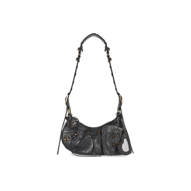 Balenciaga Le Cagole Shoulder Bag Xs Black Arena-1