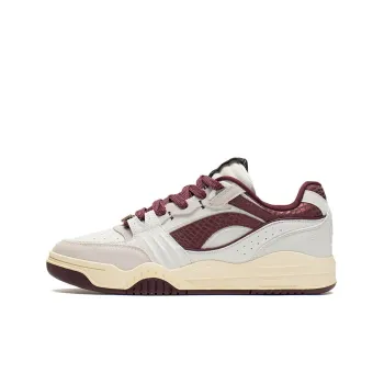 LiNing Yuebai Anti Slip And Wear Resistant Lightweight Low Top Skateboard Shoes Truffle Red