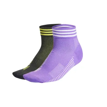 Adidas Ankle Socks Women's 2 Pack Green+Purple