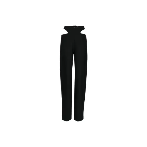 DION LEE Knitted Sweatpants Women's Black