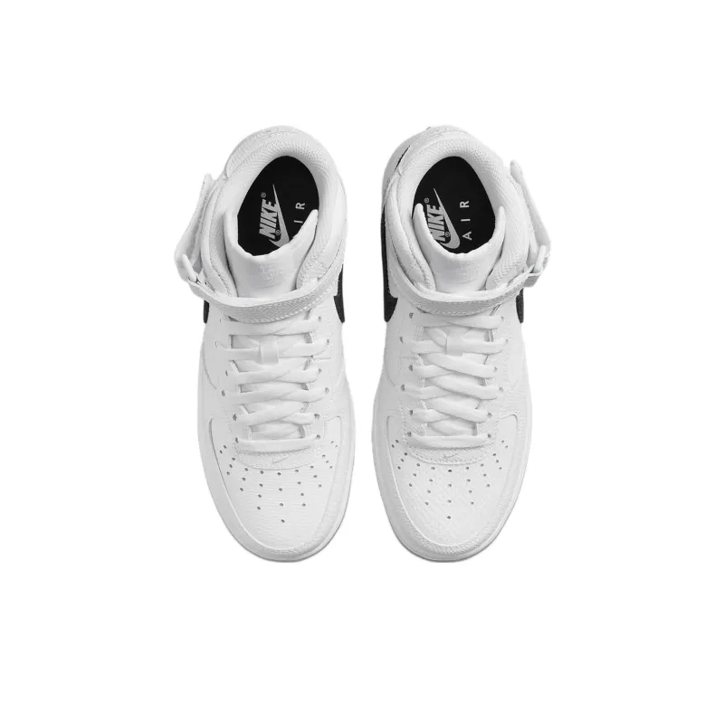 Nike Air Force 1 Mid '07 Snakeskin White Black Women's-3
