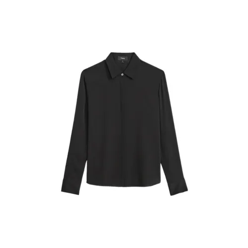 THEORY SS23 Cloud Silk Series Shirts Women's Black