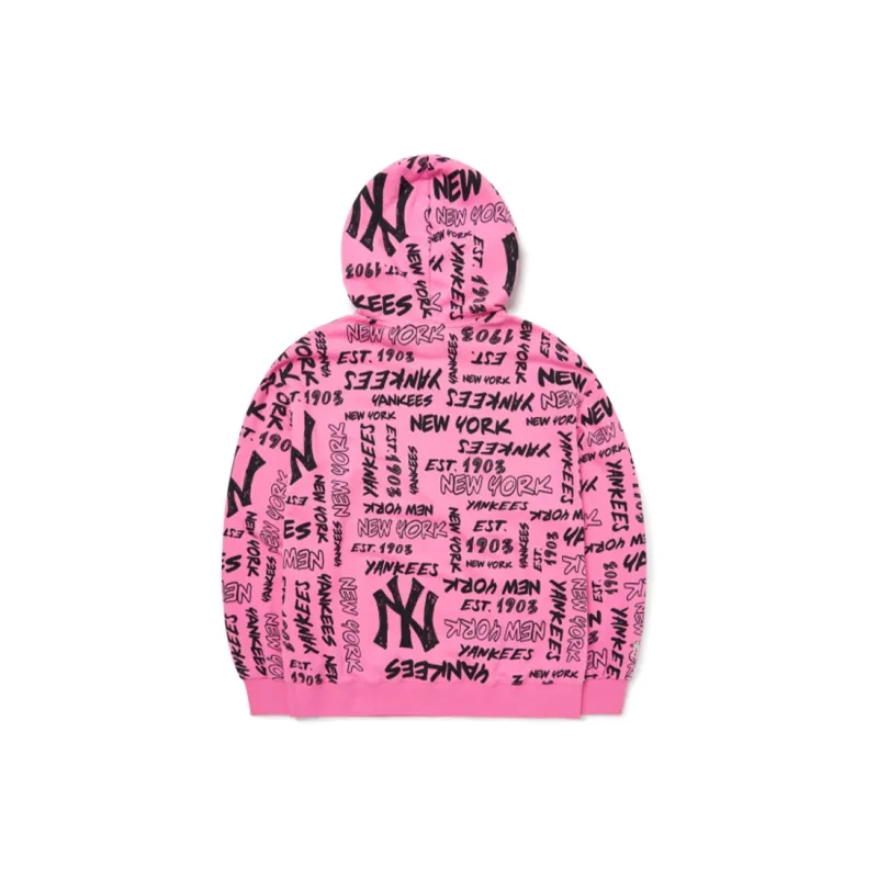 MLB New York Yankees Sweatshirts Unisex Pink-1