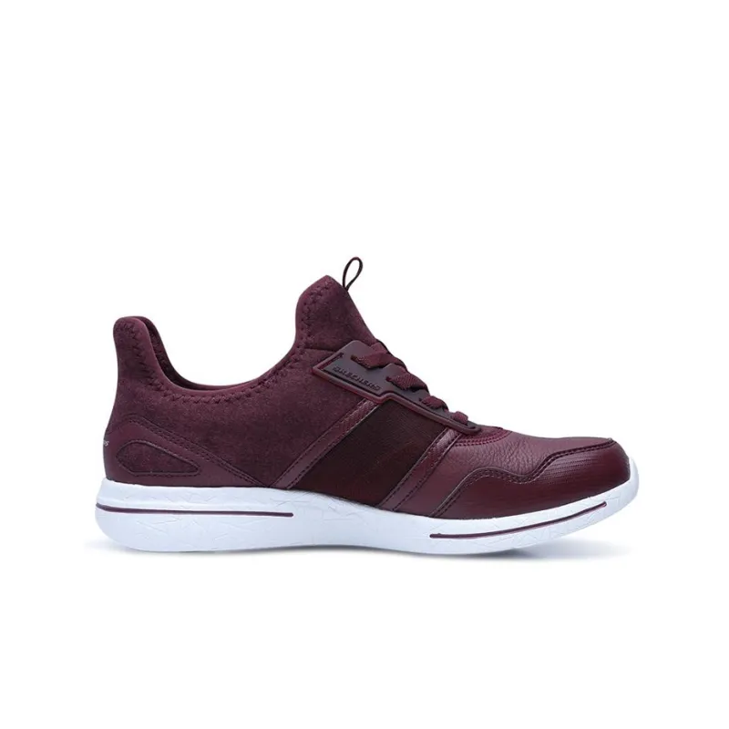Skechers Microburst 2.0 Cushioning Anti-Slip And Wear-Resistant Low-Top Casual Shoes Women's Burgundy-1
