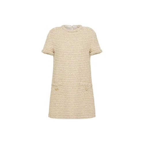 Valentino Short-Sleeved Dresses Women's Gold