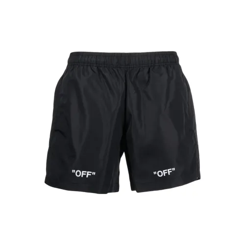 OFF-WHITE Logo-print Swim Shorts