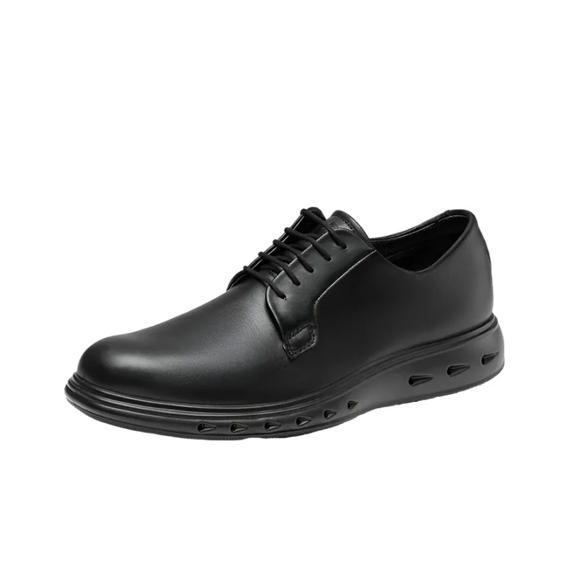 Ecco Mixed Water Resistant 720 Casual Shoes Men's Black-1