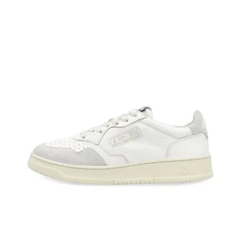 AUTRY Open Low Leather Suede 'White' Women's