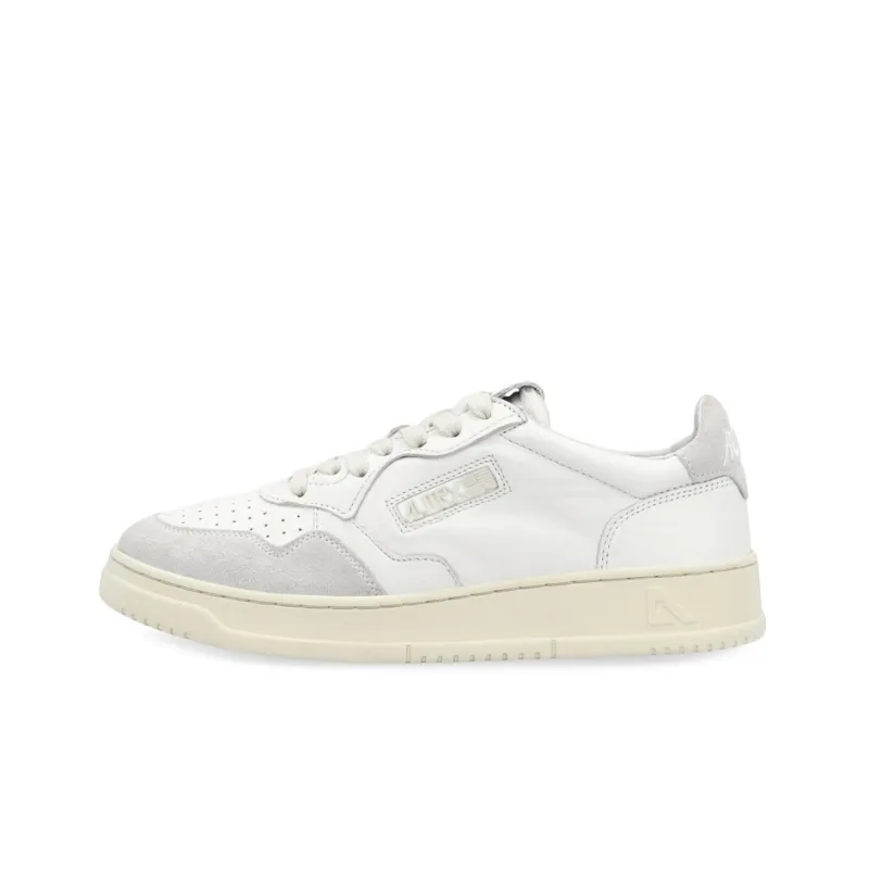 AUTRY Open Low Leather Suede 'White' Women's-0