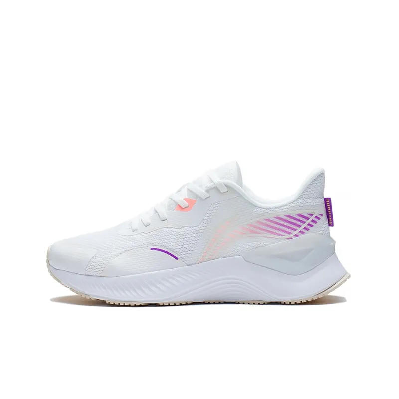 LiNing YueYing 1.0 Yueying Breathable Low Top Running Shoes Women's White Purple-0