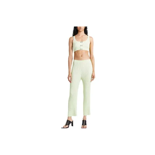 DION LEE Casual Pants Women's Yellow Green