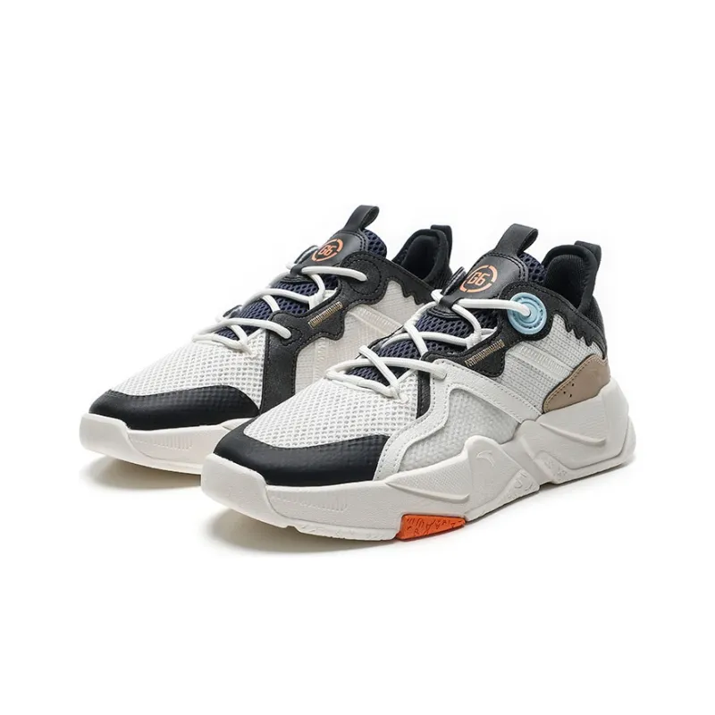 Anta G6 Life Collection Low Top Sports Casual Shoes Men's White Black Blue-2