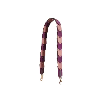 COACH Leather Bag Accessory Bag Strap Women's Purple & Pink
