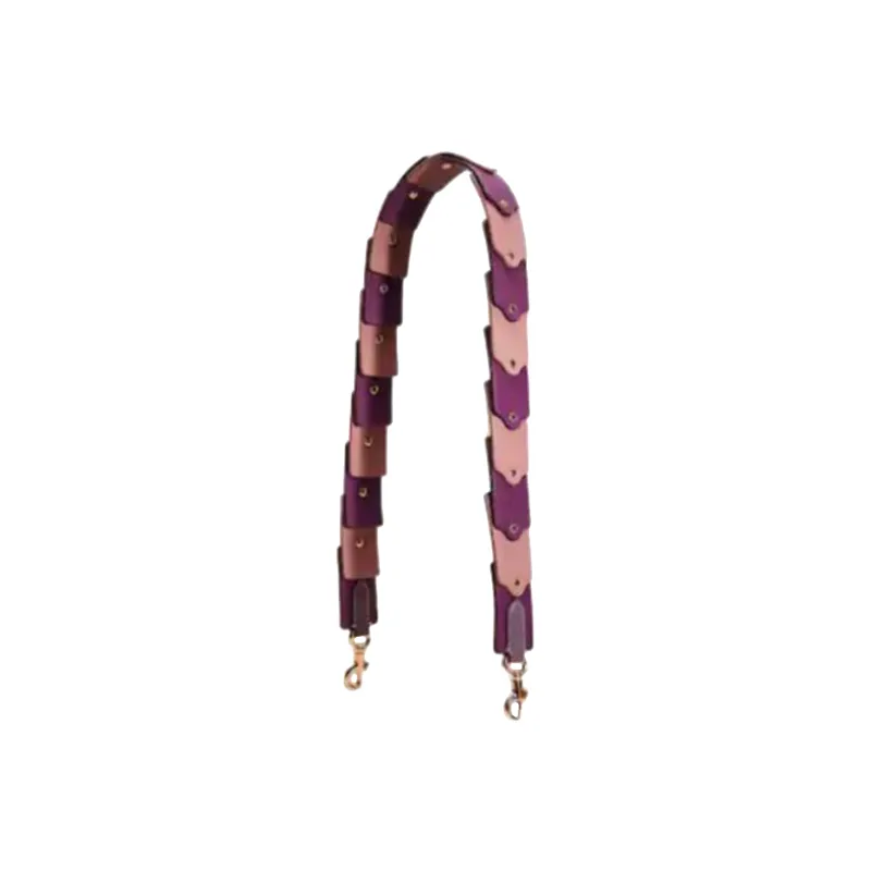 COACH Leather Bag Accessory Bag Strap Women's Purple & Pink-0