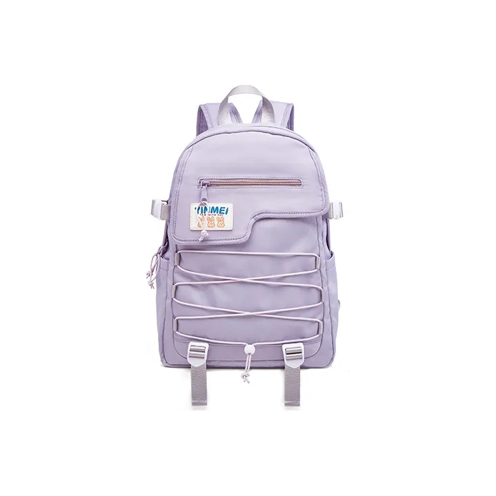 Sound For Life Oxford Laptop Backpack Regular Women's Ecru/Purple-0
