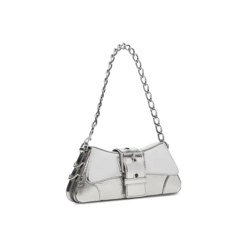 Balenciaga LINDSAY Cow Leather Portable Crossbody Bag Shoulder Bag Women's Silver-1