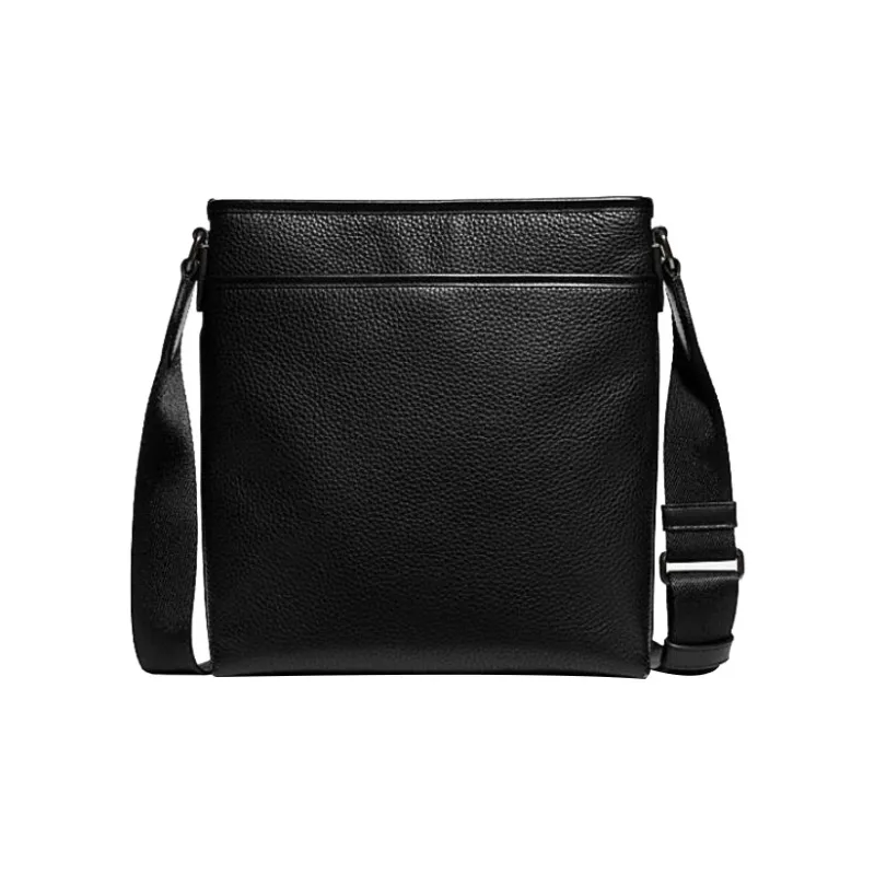 COACH Gotham Cow Leather Storage Bag Shoulder Bag Crossbody Bag Medium Size Men's Black-3