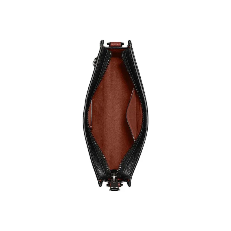 COACH Hitch Artificial Leather Combination Storage Bag Combo Bag Shoulder Bag Crossbody Bag Medium Size Men's Umber-1