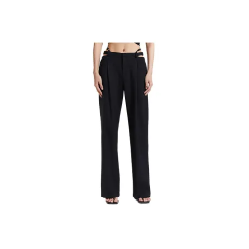 DION LEE Lingerie Straight-leg Wool Pants